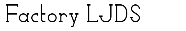 Factory LJDS font preview